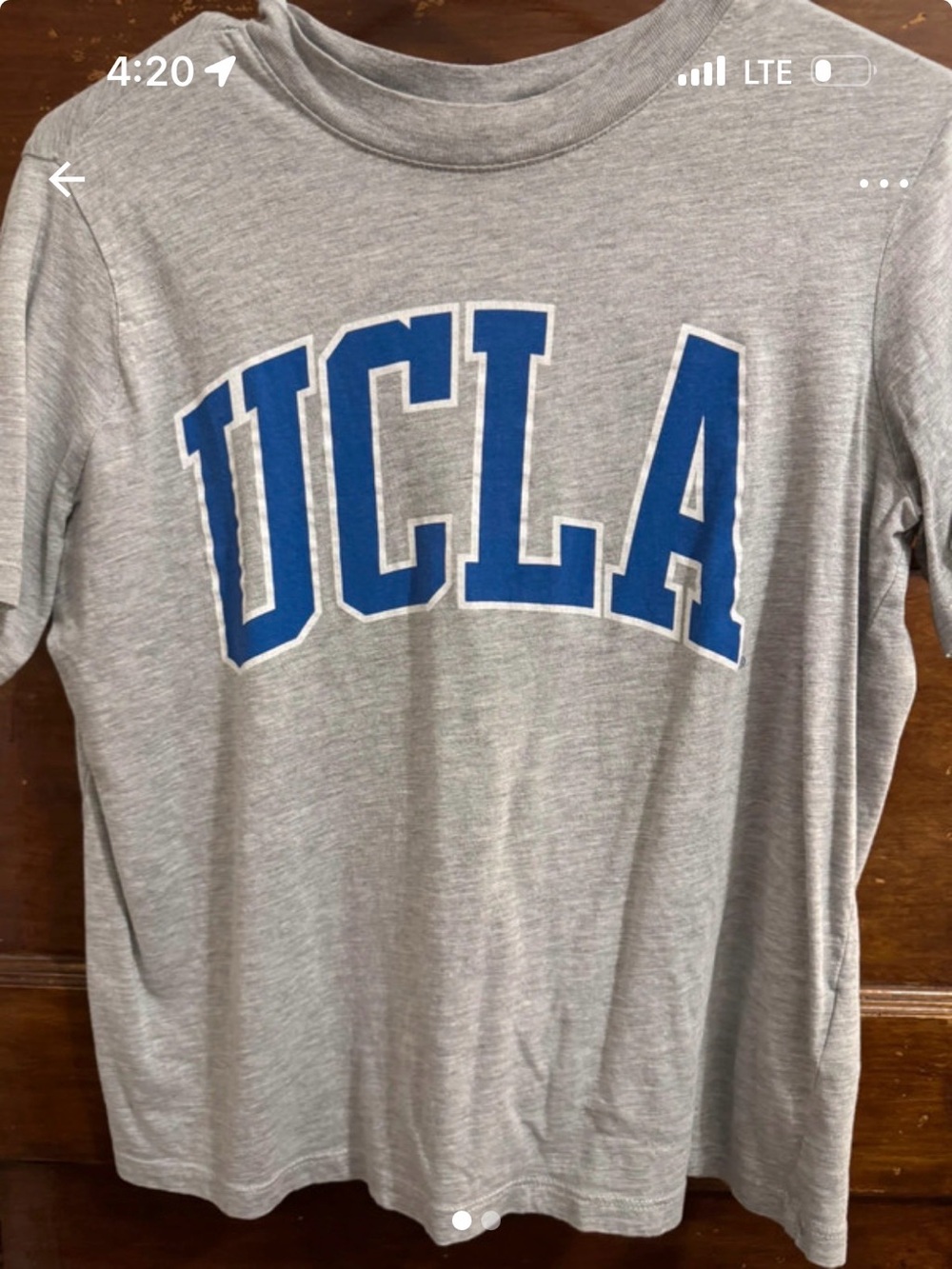 H&M Gray Short-Sleeve Crewneck Tee with Blue UCLA Logo